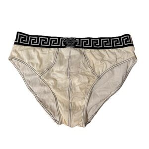 NWT Vintage Versace Mare White Speedo Swim Bottoms